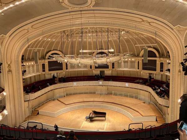 Orchestra Hall, Chicago, row: I, seat: 114