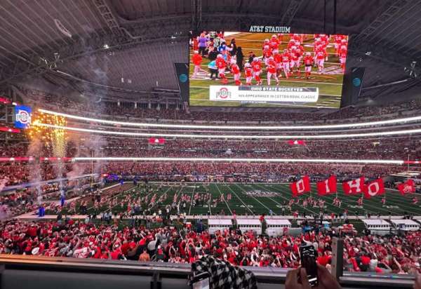 AT&T Stadium, section: C212, row: 2, seat: 1