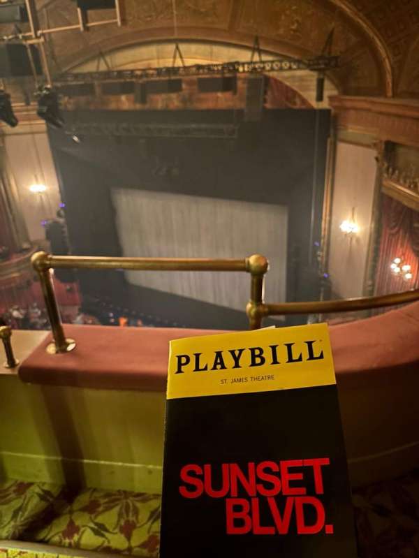 St. James Theatre, section: Balcony R, row: B, seat: 30