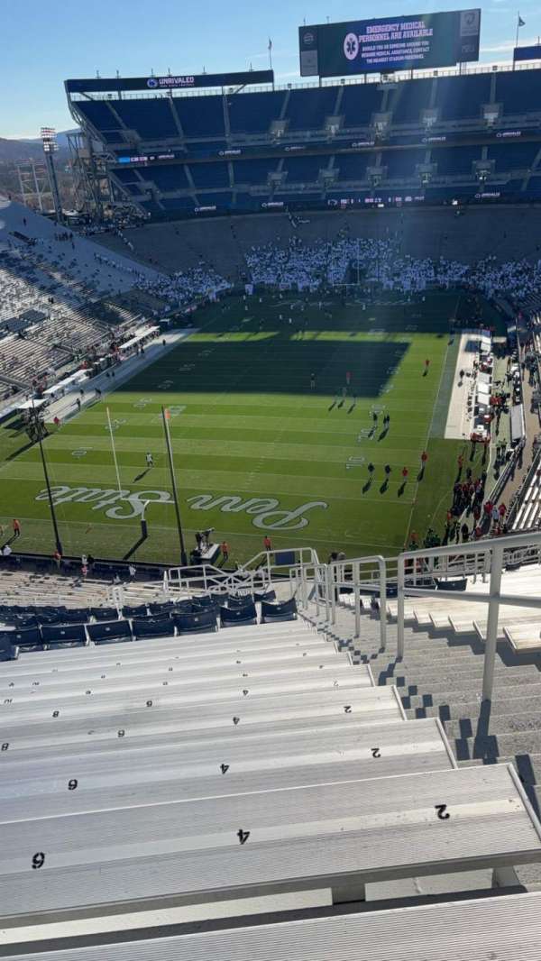 Beaver Stadium, section: NDU, row: 89, seat: 2