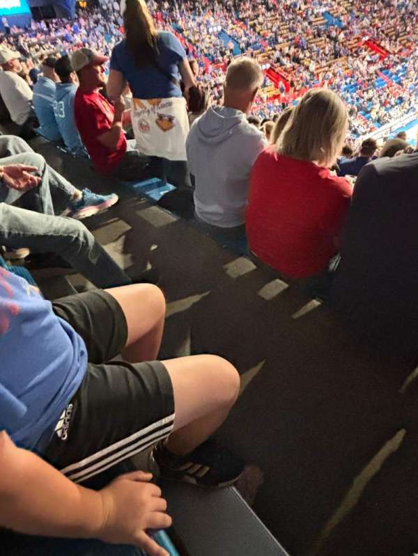 Allen Fieldhouse, section: 11, row: 27, seat: 1