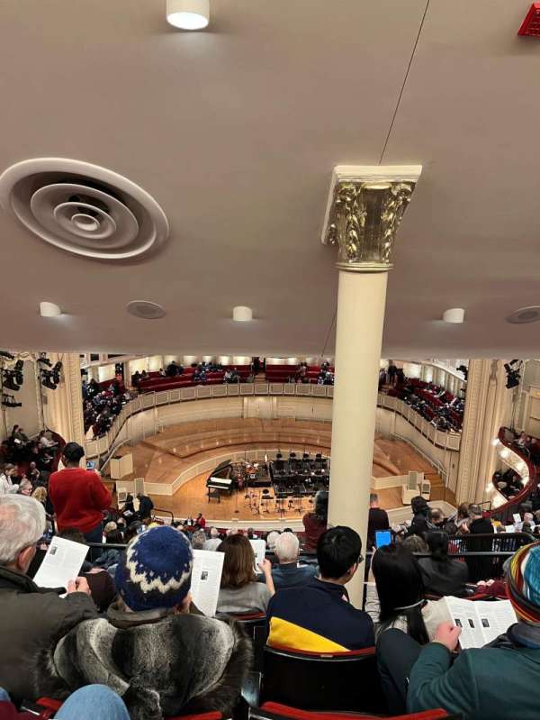 Orchestra Hall, Chicago, section: Upper Balcony Center Left, row: R, seat: 112
