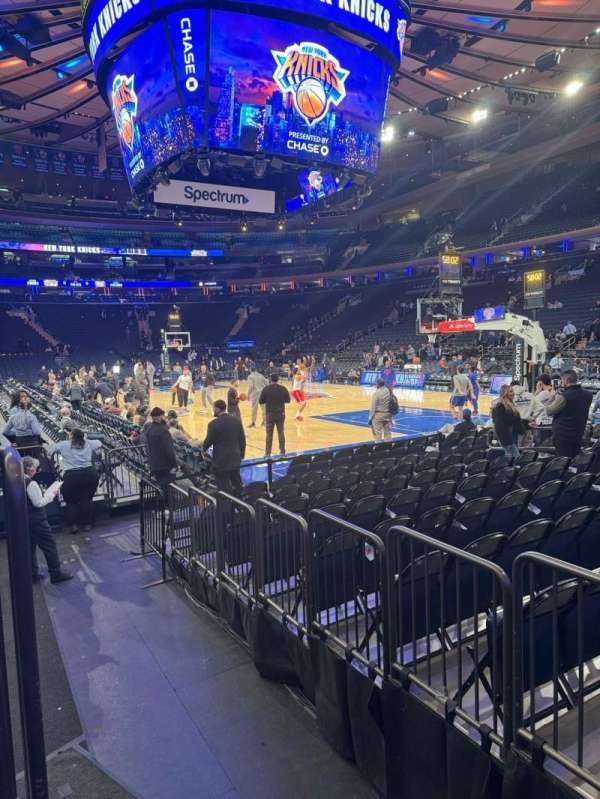 Madison Square Garden, section: 120, row: 3, seat: 3