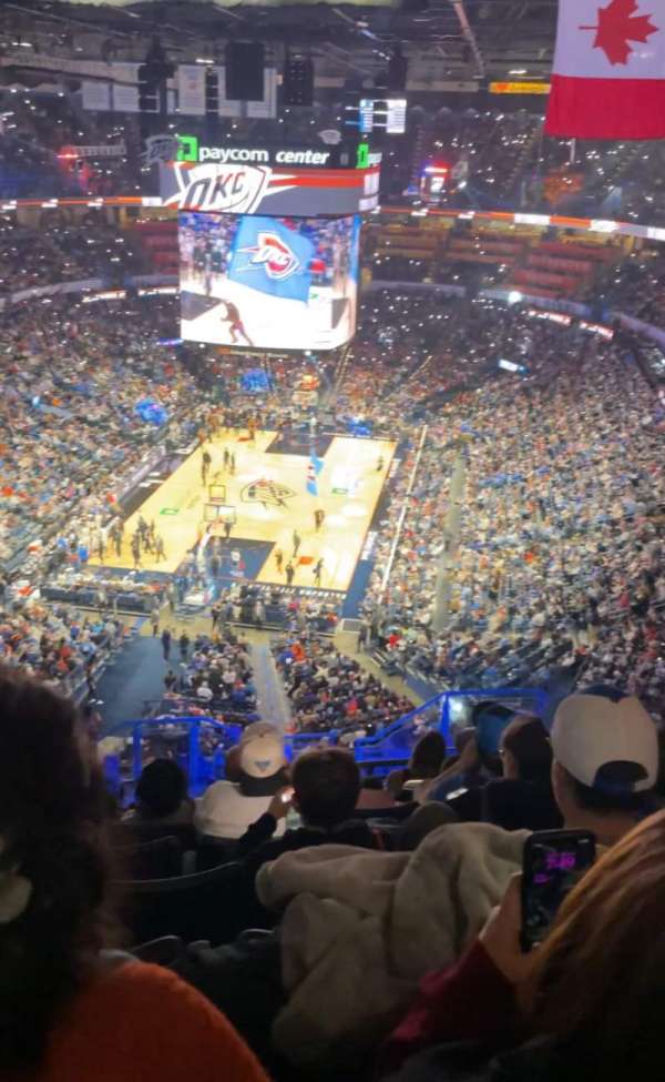 Paycom Center, section: 315, row: P, seat: 7