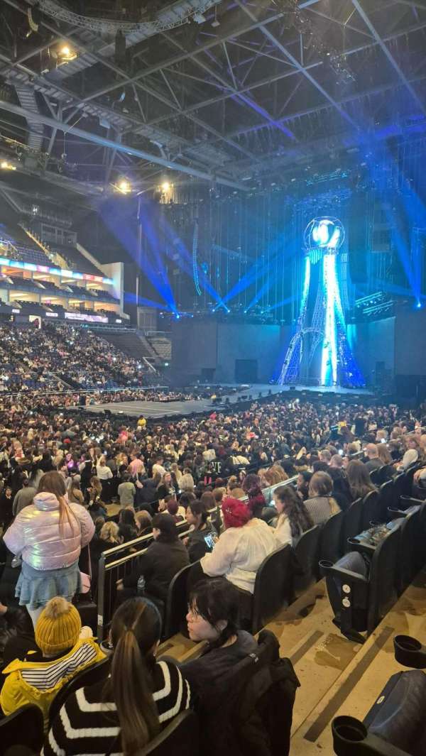 The O2, London, section: 110, row: M, seat: 288