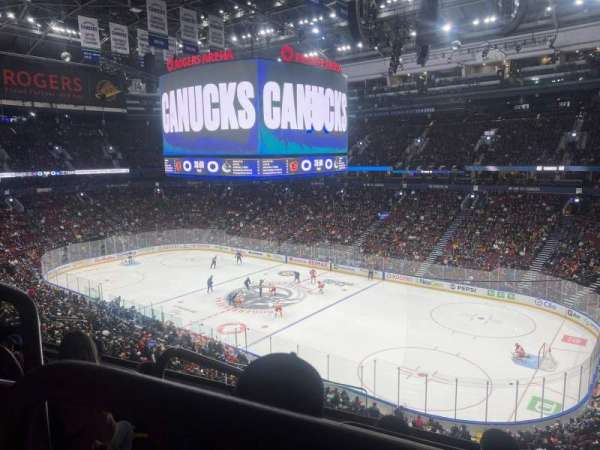 Rogers Arena, section: 321, row: 8, seat: 101