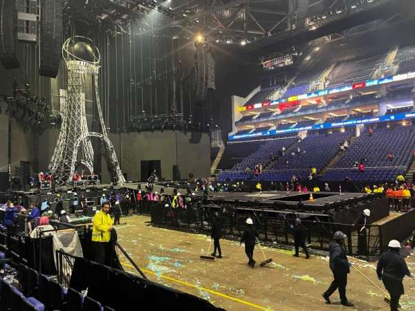 The O2, London, section: 102, row: L, seat: 86