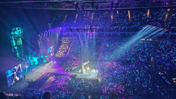 The O2, London, section: 404, row: M, seat: 534