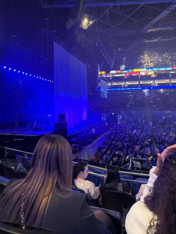 The O2, London, section: 101, row: L, seat: 23
