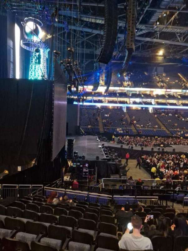 The O2, London, section: 101, row: T, seat: 18