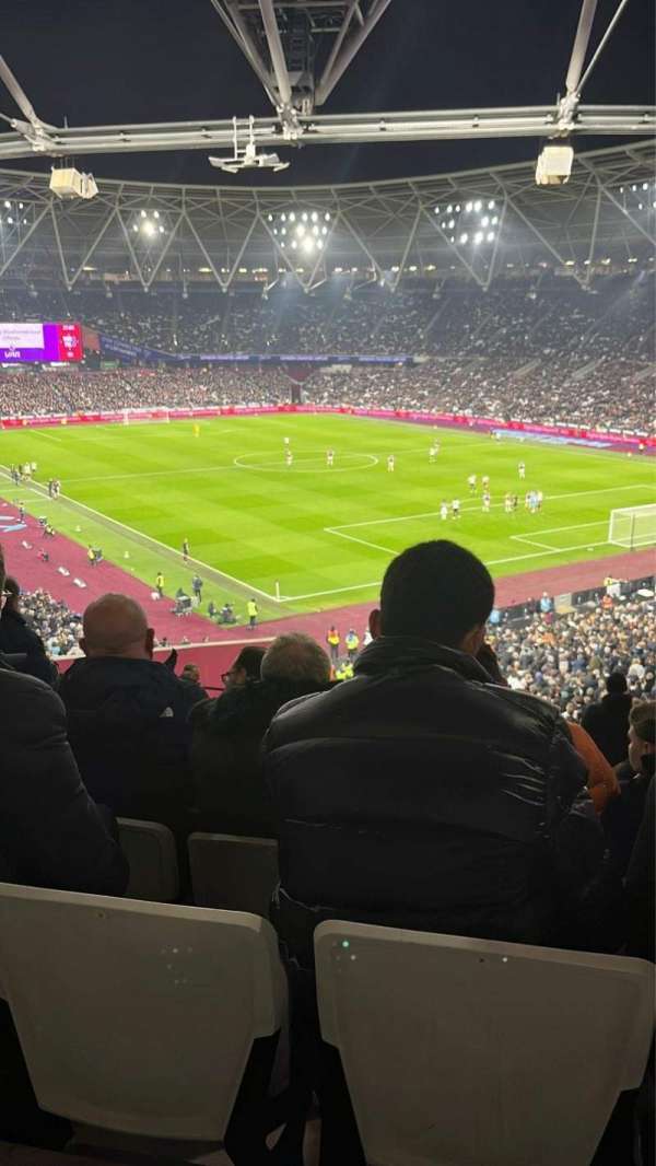 London Stadium, section: 216, row: 49, seat: 169
