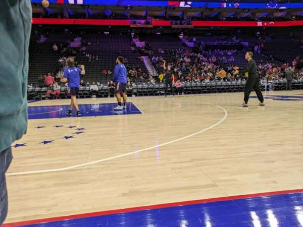 Xfinity Mobile Arena, section: I don't know, row: 1, seat: 2