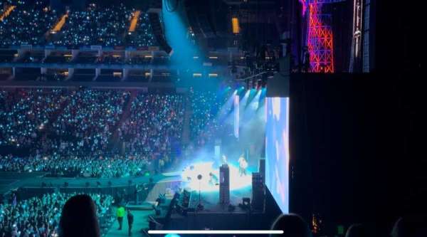 The O2, London, section: 112, row: Y, seat: 388