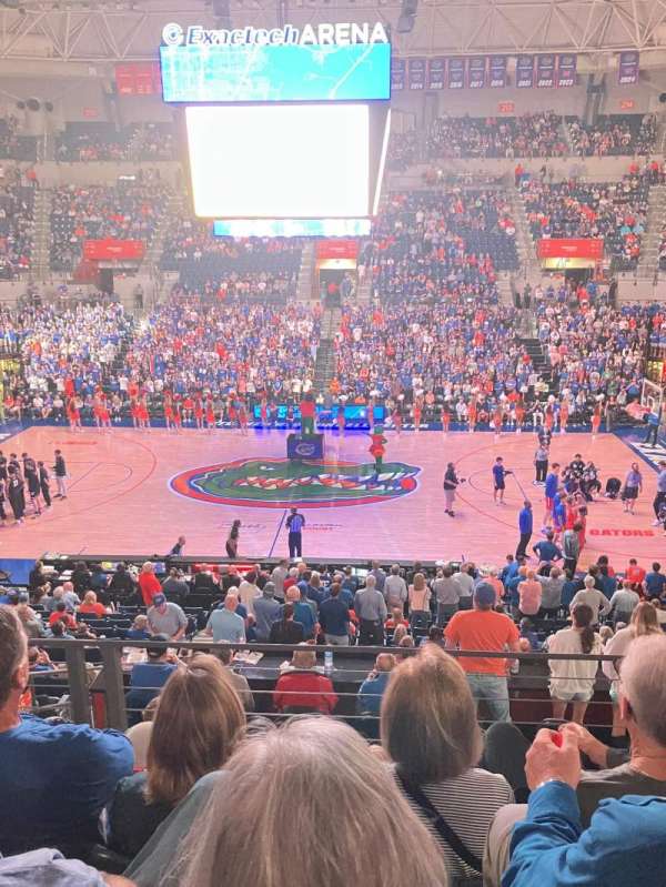 Exactech Arena, section: 127, row: 8, seat: 9