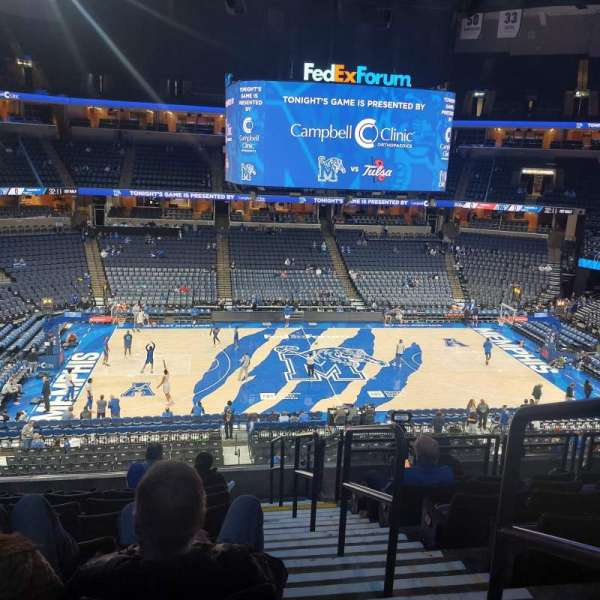 Fedex Forum, section: C, row: J, seat: 1