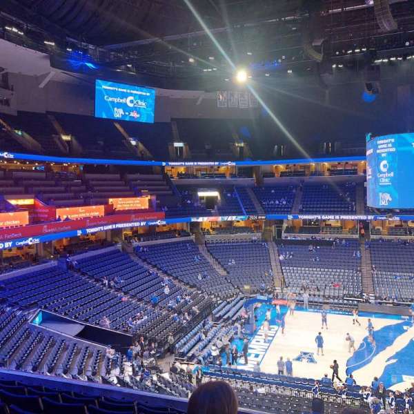 Fedex Forum, section: C, row: J, seat: 1
