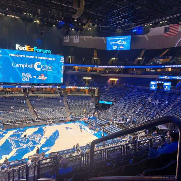 Fedex Forum, section: C, row: J, seat: 1