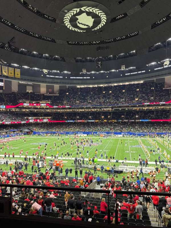 Caesars Superdome, section: 261, row: 3, seat: 11