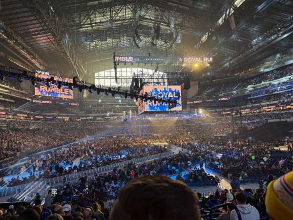 Lucas Oil Stadium, section: 102, row: 20