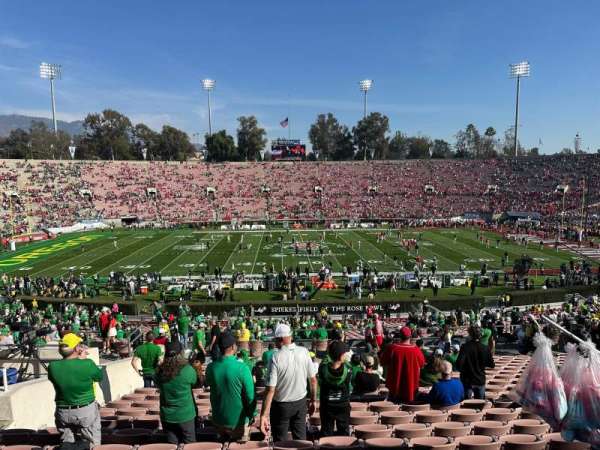 Rose Bowl, section: 19-L, row: 48, seat: 16-21