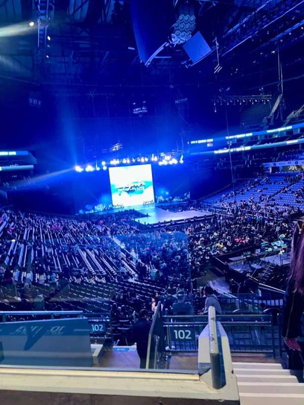 Spectrum Center, section: 102, row: AA, seat: 25