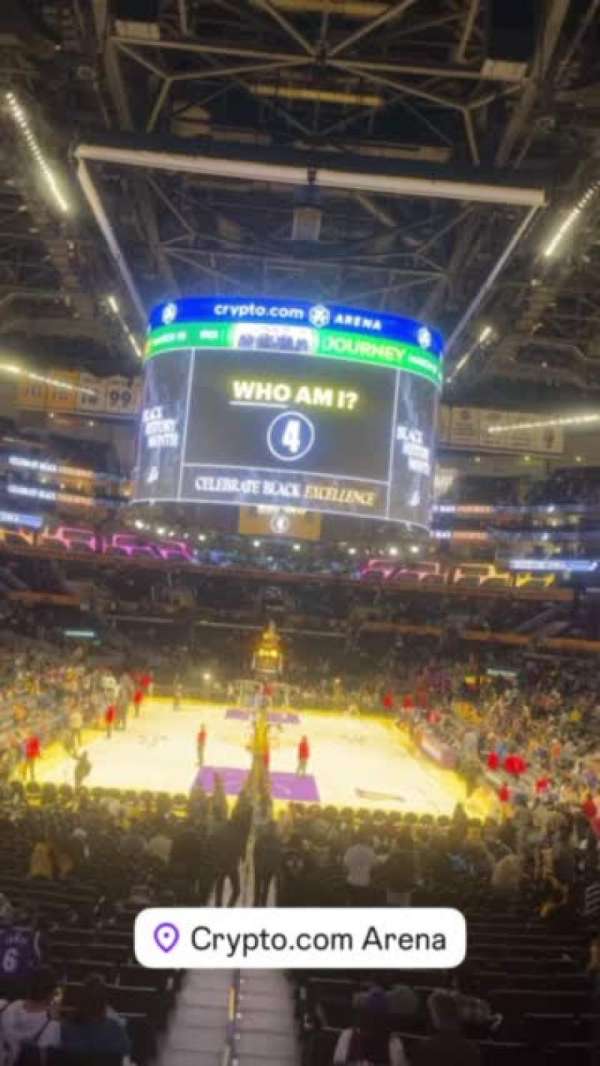 Crypto.com Arena, section: 106, row: 17, seat: 22