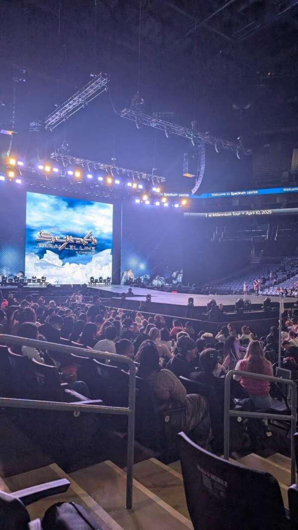 Spectrum Center, section: 104, row: G, seat: 16