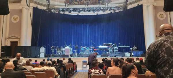 DAR Constitution Hall, section: Orchestra, row: Q, seat: 102