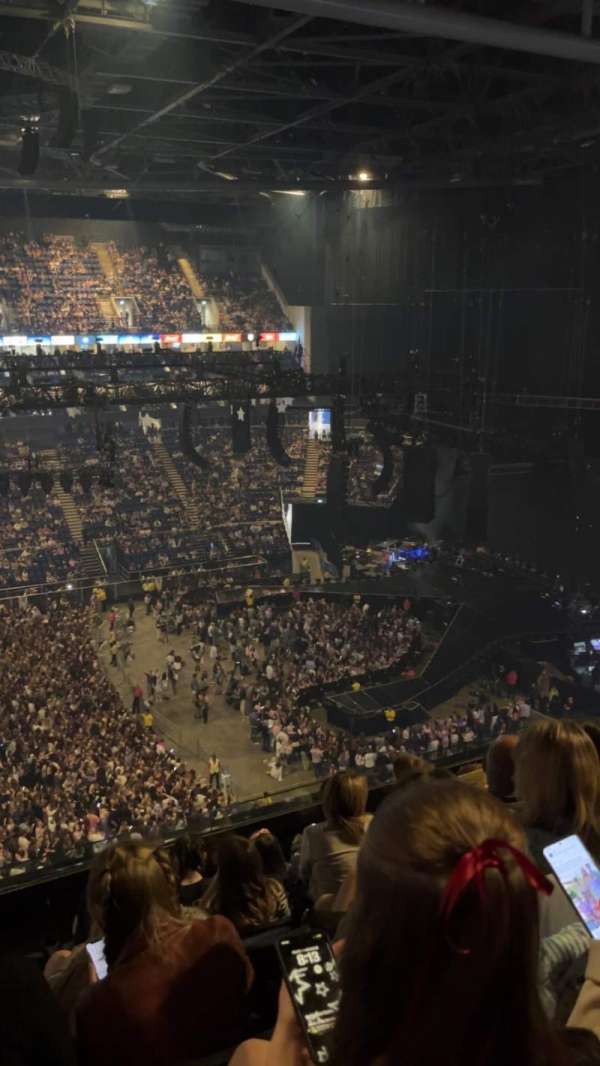 The O2, London, section: 419, row: F, seat: 912