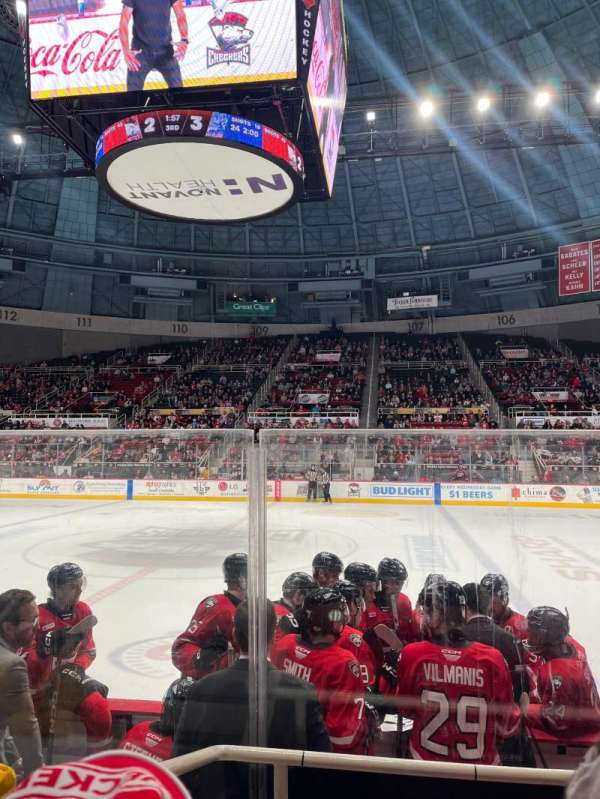 Bojangles' Coliseum, section: 124, row: C, seat: 13