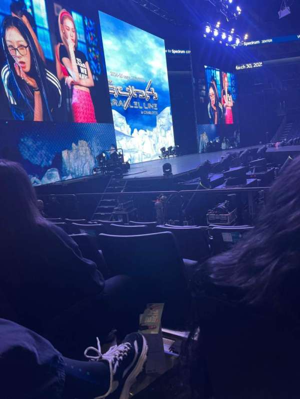 Spectrum Center, section: 107, row: G, seat: 1
