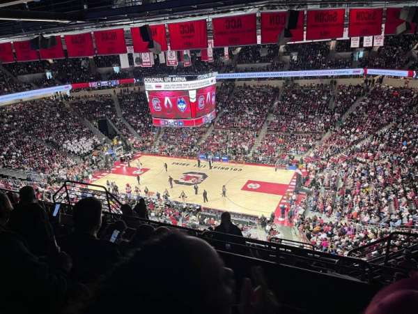 Colonial Life Arena, section: 206, row: 10, seat: 5