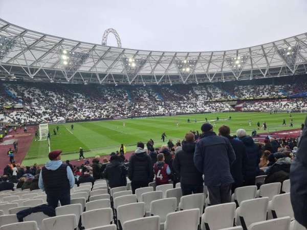 London Stadium, section: 104, row: 27, seat: 407