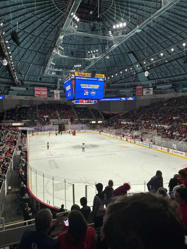 Bojangles' Coliseum, section: 114, row: I, seat: 7