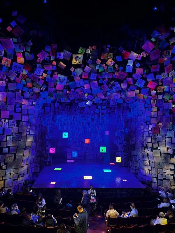 Cambridge Theatre, section: Dress Circle, row: A, seat: 17
