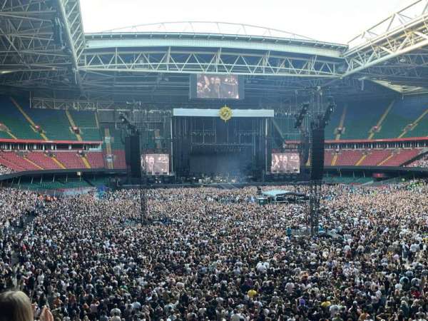 Principality Stadium, section: M22, row: 9, seat: 11