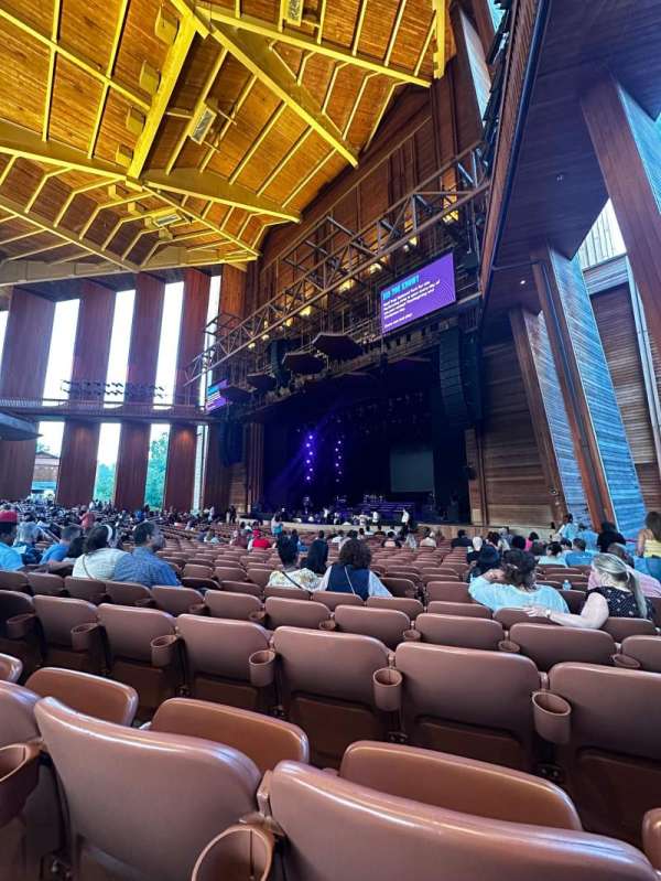 Filene Center, section: Orchestra R, row: V, seat: 46