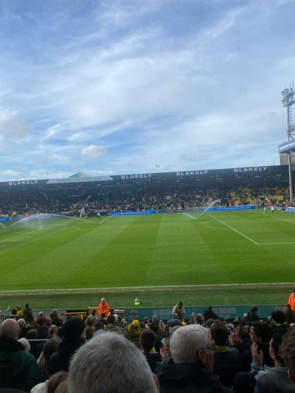 Carrow Road, section: H, row: T, seat: 65