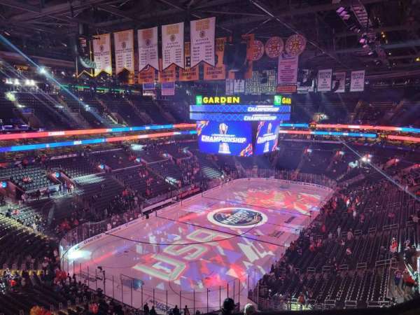 TD Garden, section: 321, row: 8, seat: 13