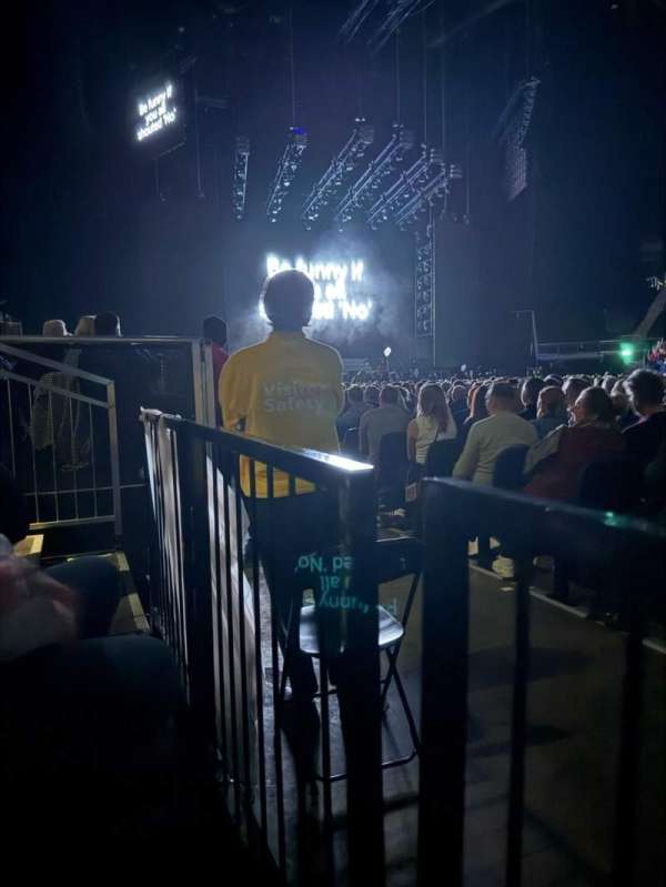 The O2, London, section: 102, row: A, seat: 74