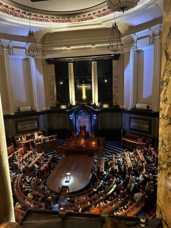 London County Hall, section: Central Gallery, row: C, seat: 28