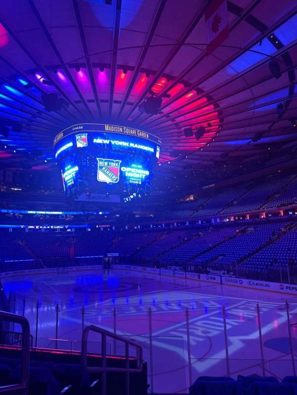 Madison Square Garden, section: 101, row: 11, seat: 1