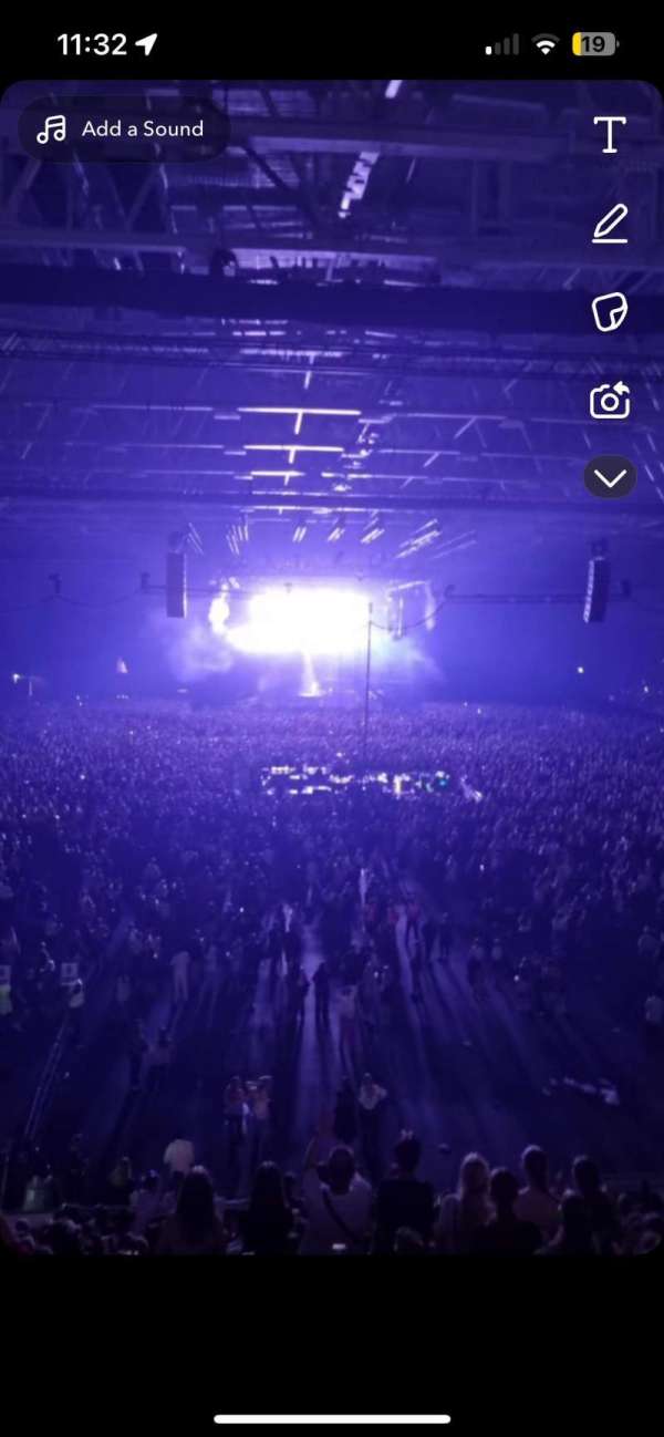 Unity Arena, section: J, row: 19, seat: 42