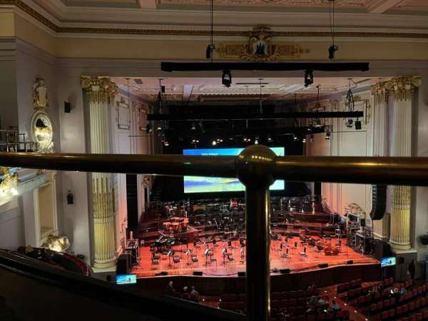 Usher Hall, section: Upper Circle, row: A, seat: 54