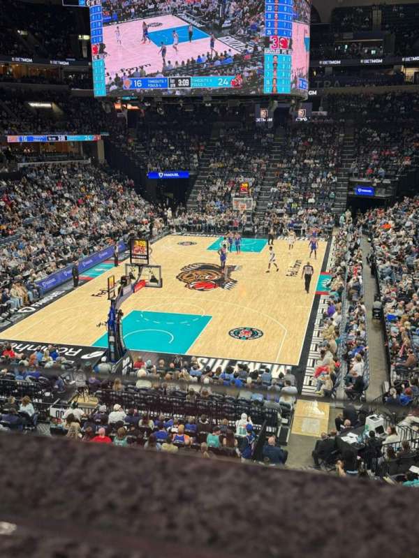 FedEx Forum, section: 110A, row: AA, seat: 6
