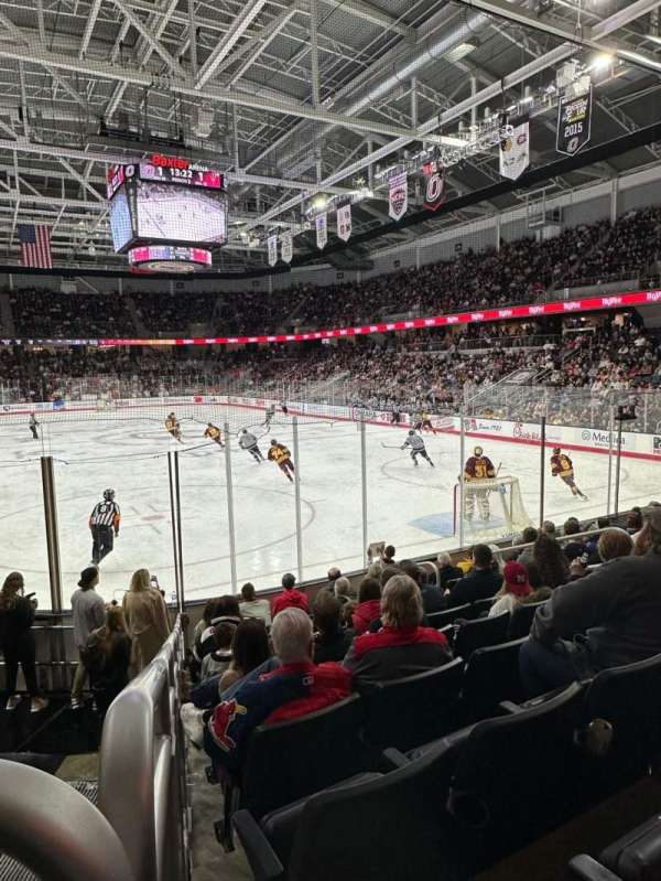 Baxter Arena, section: 124, row: J, seat: 7-8