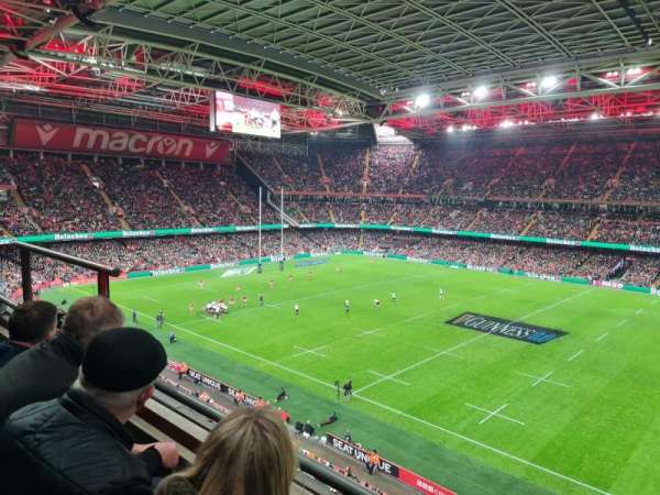 Principality Stadium, section: U28, row: 2, seat: 5