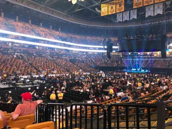 TD Garden, section: 4, row: 1, seat: 8