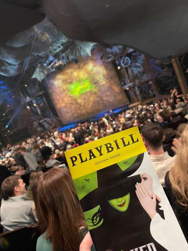Gershwin Theatre, section: Orchestra R, row: V, seat: 30
