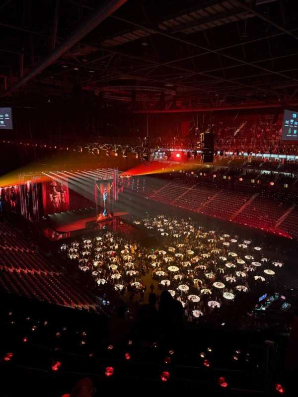 The O2, London, section: 408, row: G, seat: 623